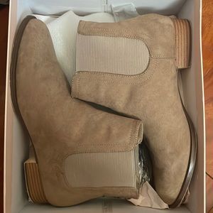 JustFab flat booties